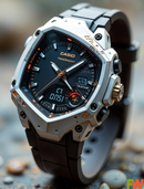 RX-210212-FC Black Silver Men's Watch