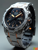 CSW-210011-FC Auntony Black Silver Men's Watch.