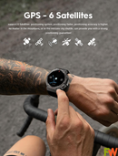 GPS Smartwatch AMOLED Display (Black)
