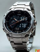 FWS-11021-YR Attire Black Silver Men's Watch.