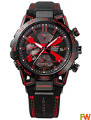 FWS-20210 HRX-1ADR Black Red Dial Men's Watch.